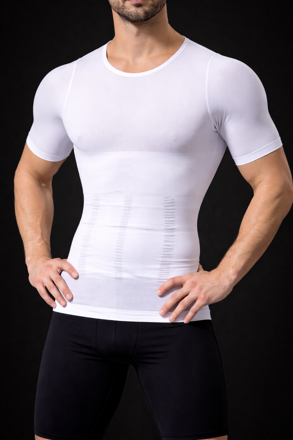 Men’s Compression T-Shirt Tummy Control Slimming Shapewear Body Shaper