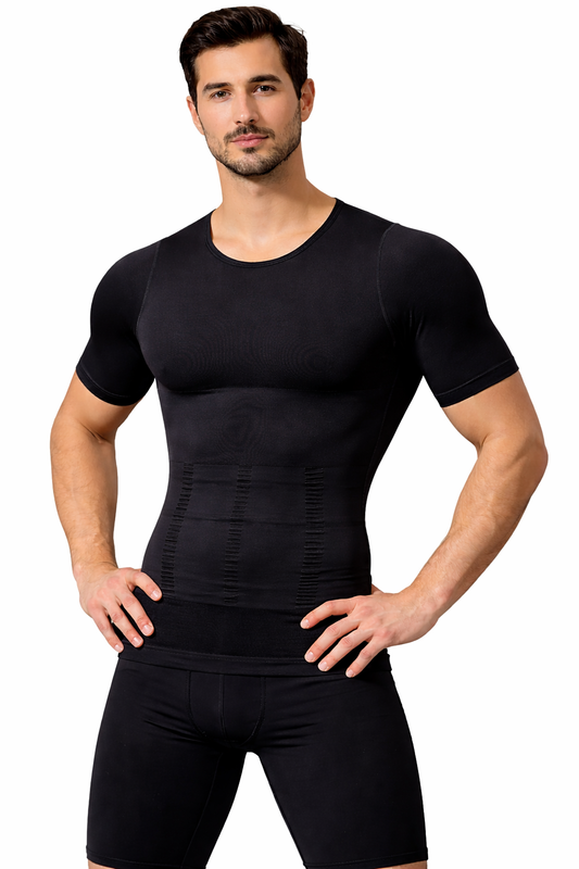 Men’s Compression T-Shirt Tummy Control Slimming Shapewear Body Shaper