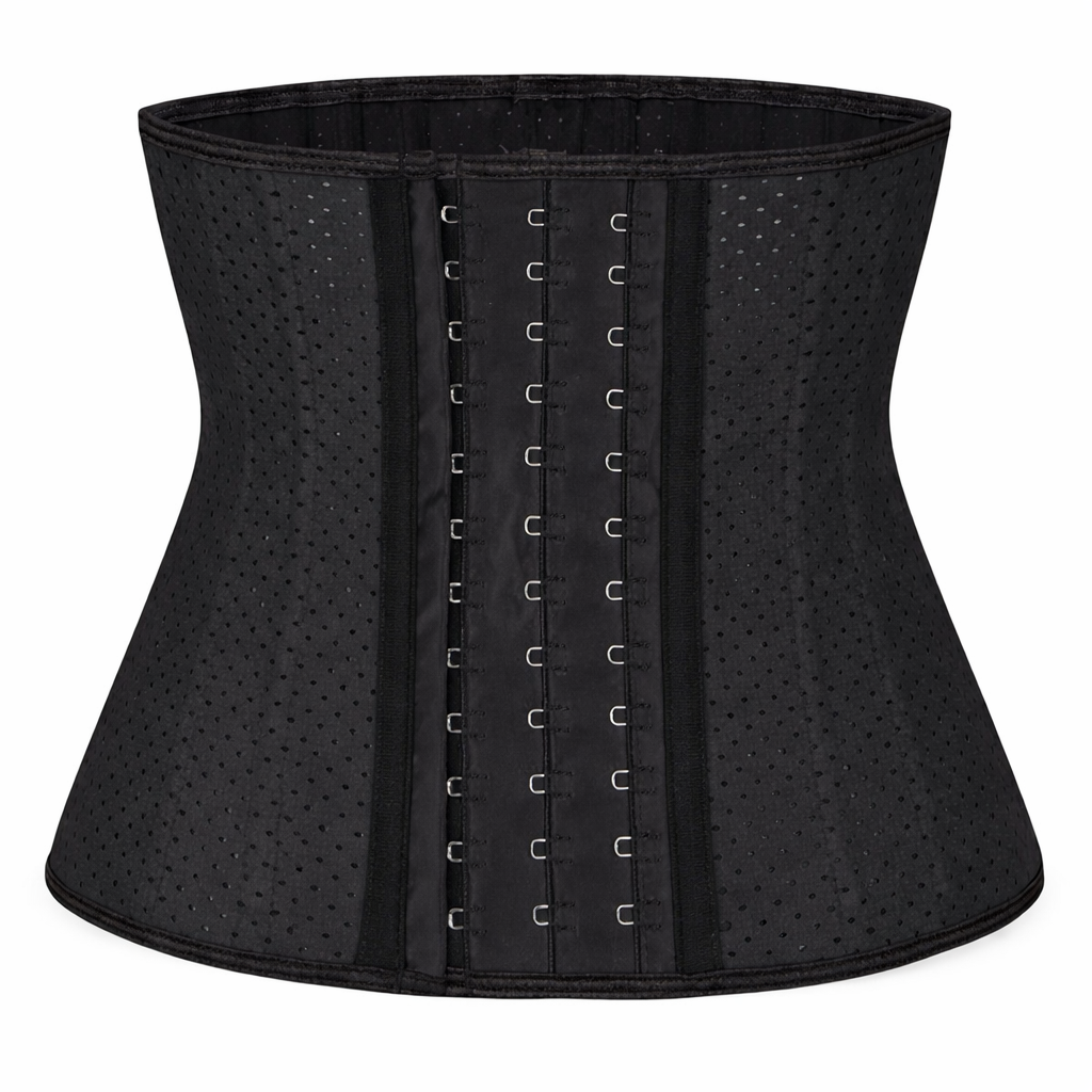 Short Torso Breathable Latex Waist Trainer with 25 Steel Bones