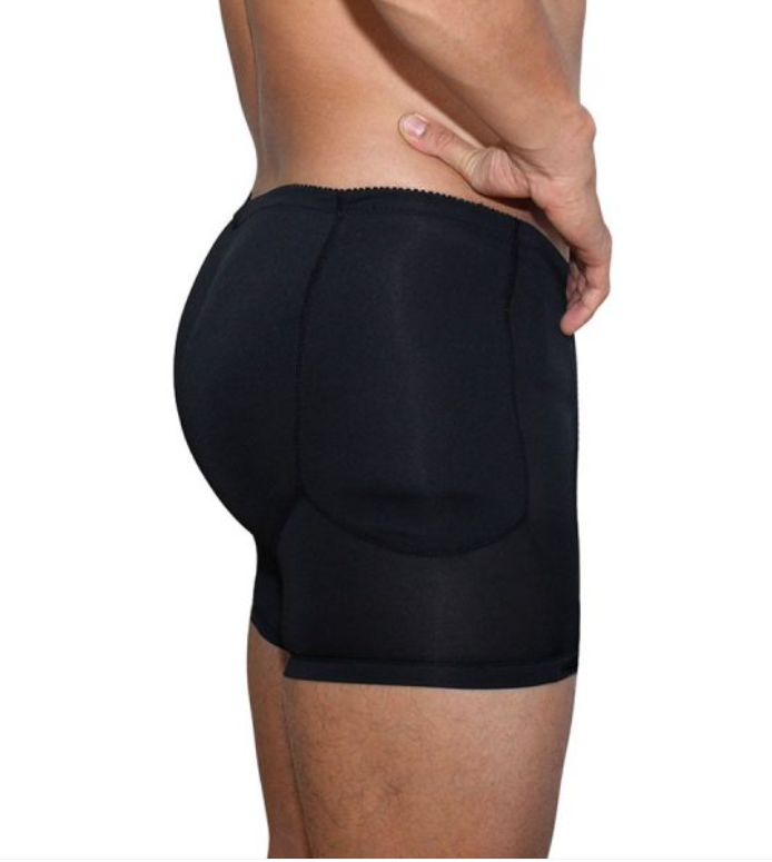 Mens Low Waist Padded Butt Lifter Shorts