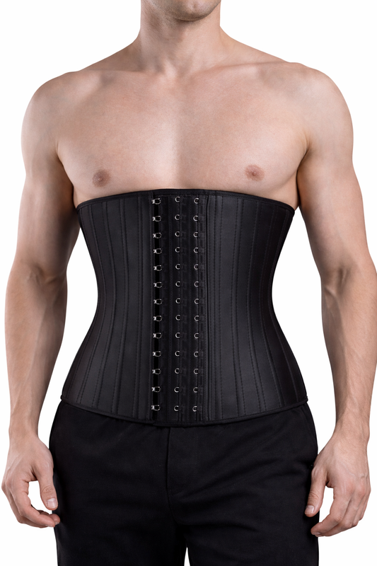 Men’s Latex Waist Trainer 25 Steel Bones Tummy Control Shapewear