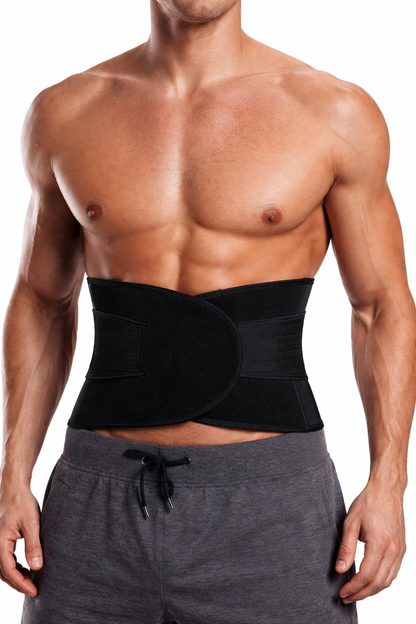 Shapvex Men’s Waist Trimmer Belt – Tummy Flattening Compression Trainer