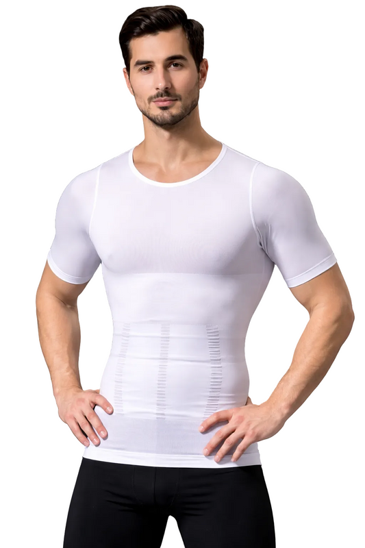 Men’s Compression T-Shirt Tummy Control Slimming Shapewear Body Shaper