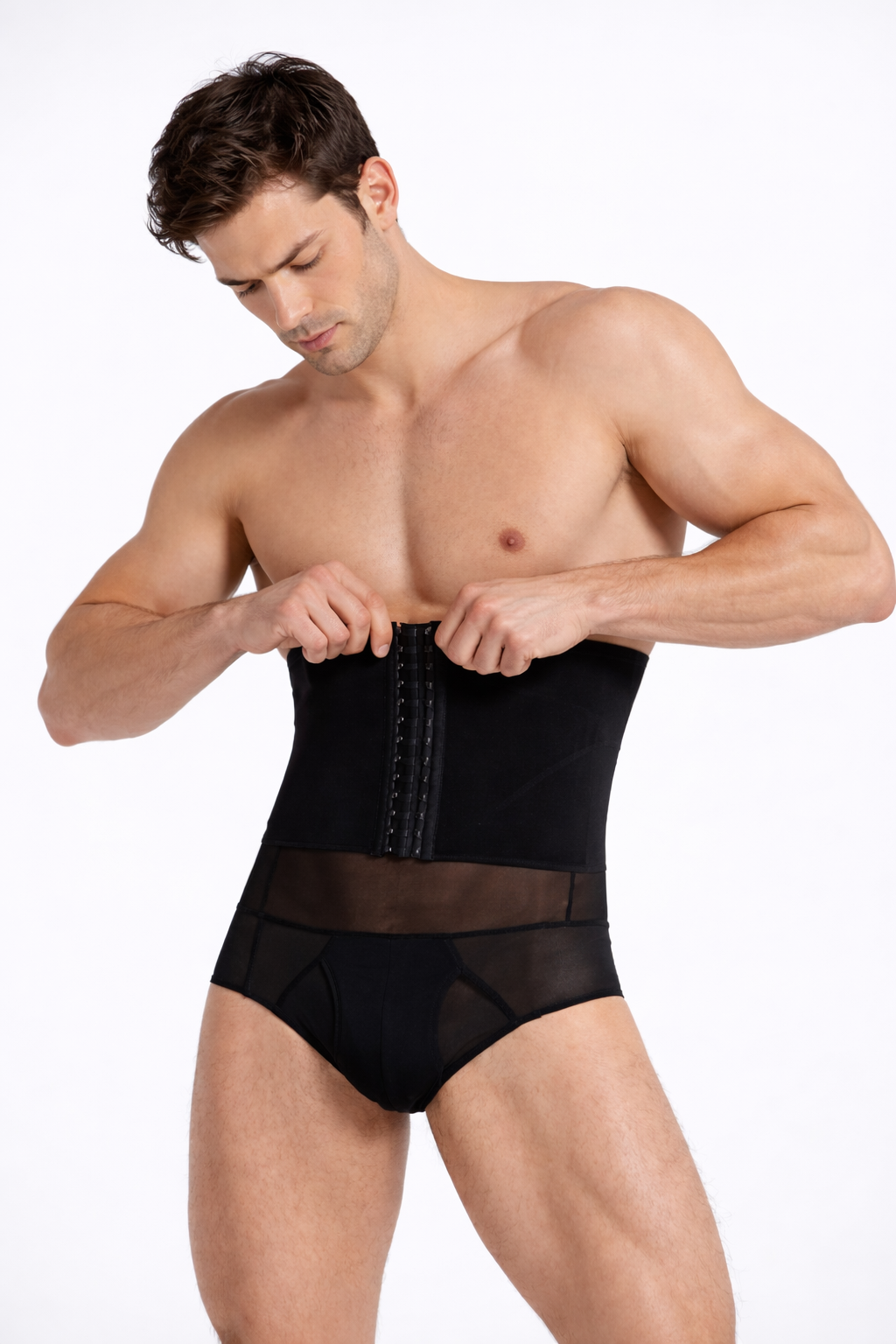 Men's Ultimate Tummy Flattening Underwear High Waist Slimming Compression Briefs