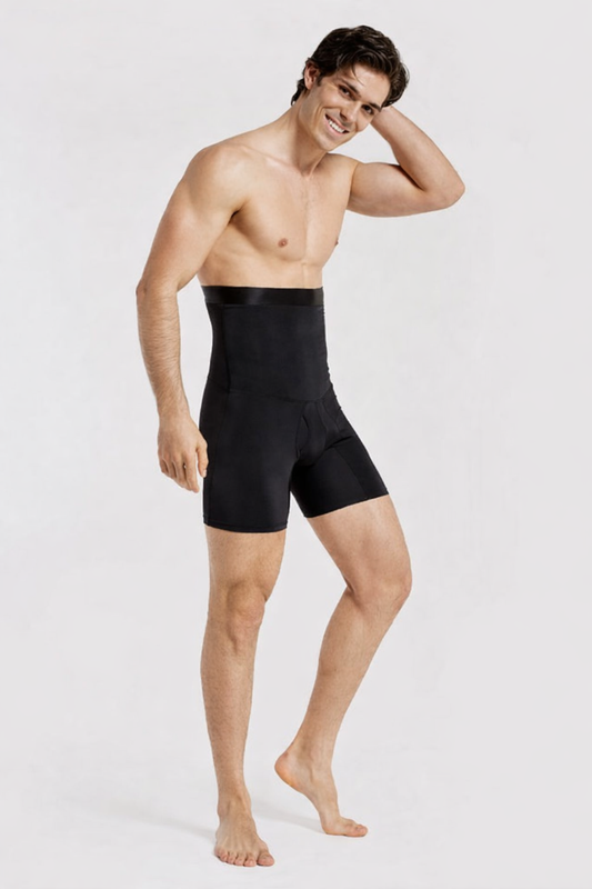 Men's Seamless Tummy Flattening Compression Shorts  Slimming Body Shaper