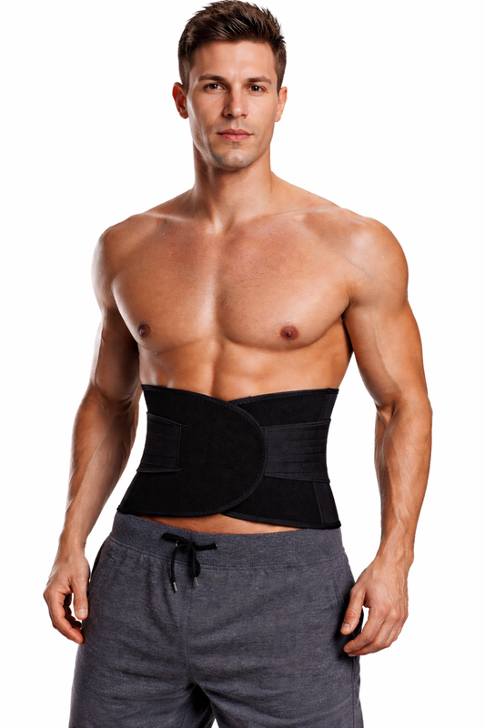 Shapvex Men’s Waist Trimmer Belt – Tummy Flattening Compression Trainer