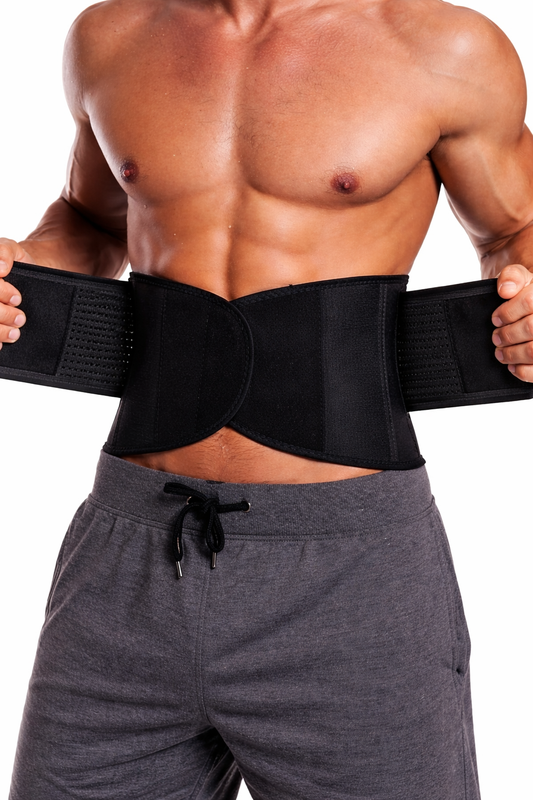 Shapvex Men’s Waist Trimmer Belt – Tummy Flattening Compression Trainer
