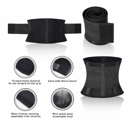 Shapvex Men’s Waist Trimmer Belt – Tummy Flattening Compression Trainer