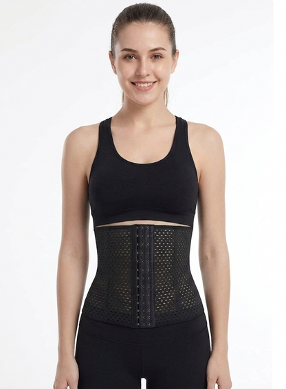 Sports Safe Extra Breathable Waist Trainer Waist Slimmer with Spiral Steel Bones