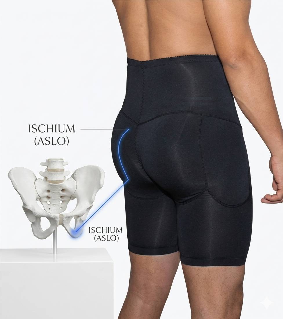 Mens Padded Butt Lifter Shorts